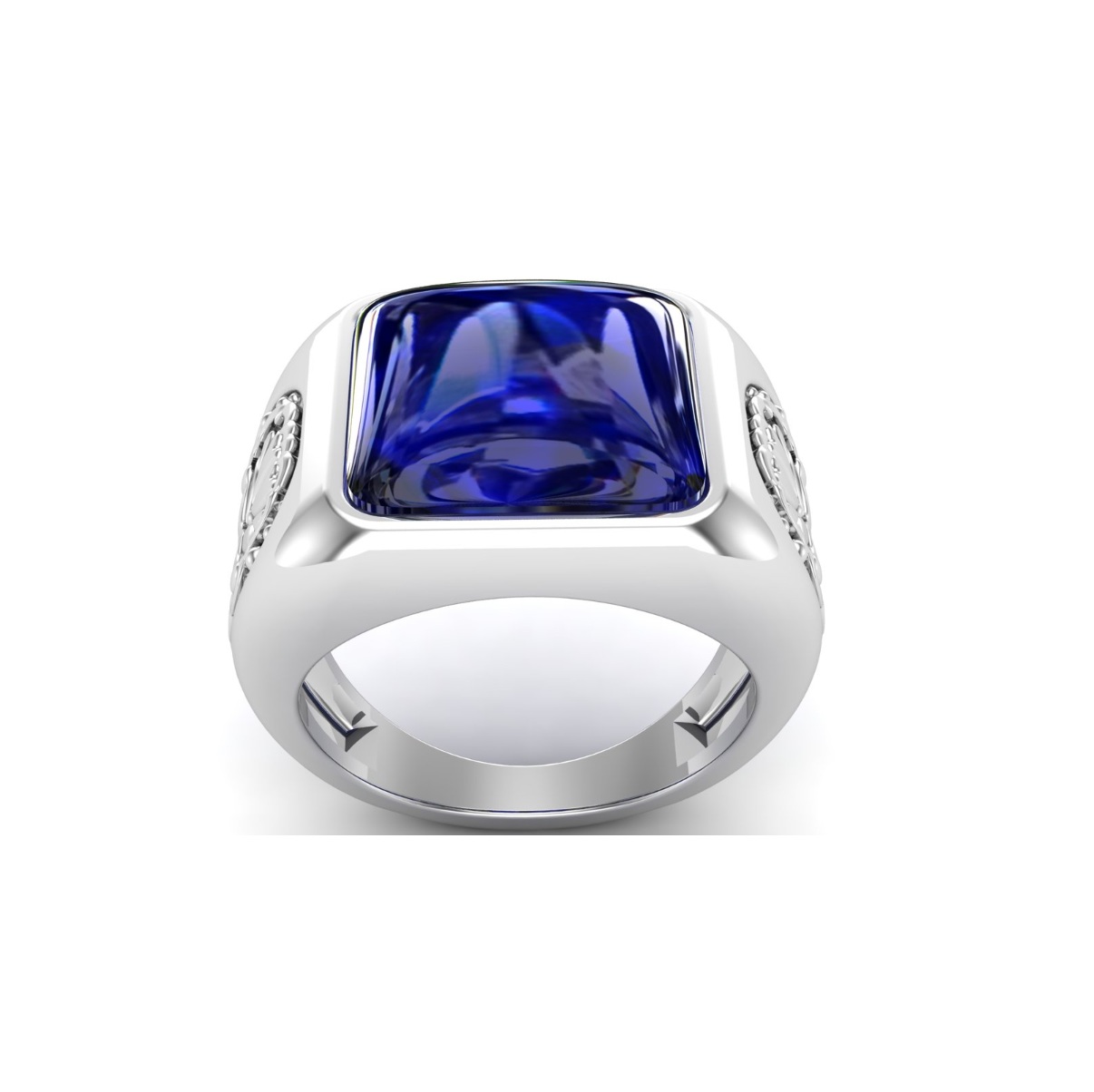 Bague lapis lazuli argent Alexander chevalière